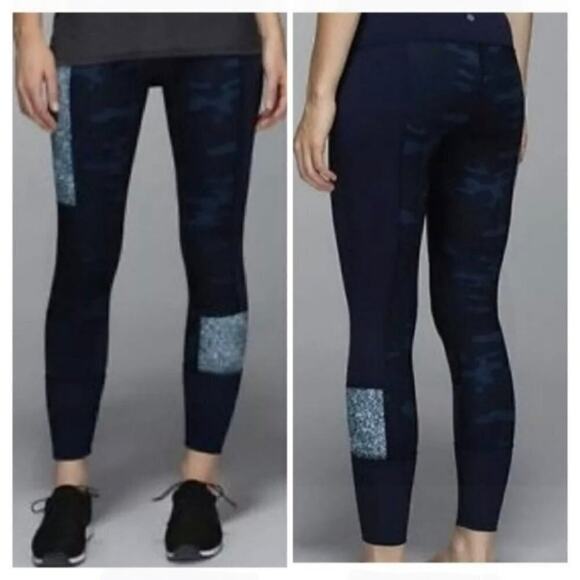 Lululemon Sashiko Wunder Unders Camo & Pebble Size 8 - Picture 2 of 15